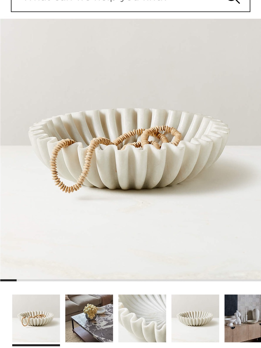 CB2 Marble bowl